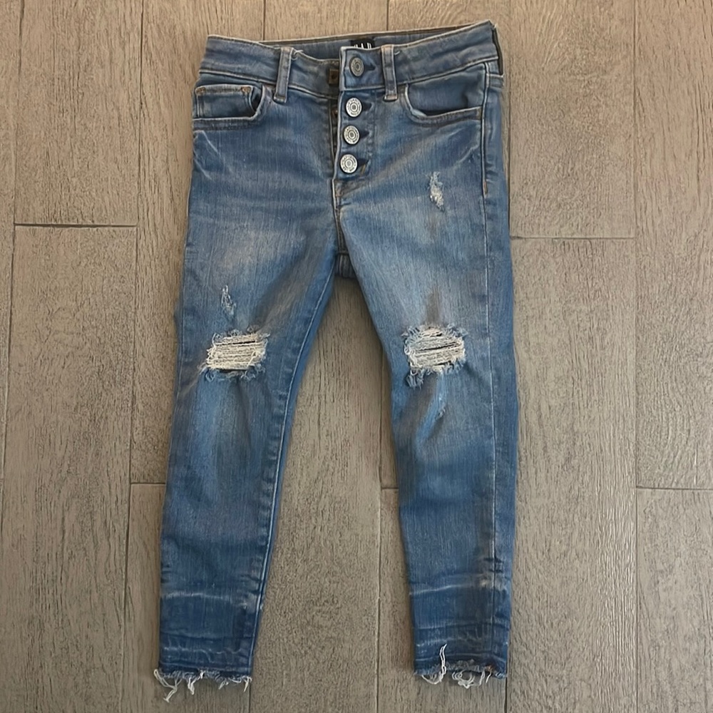 Super cute stretch high rise size 5 girls jeans